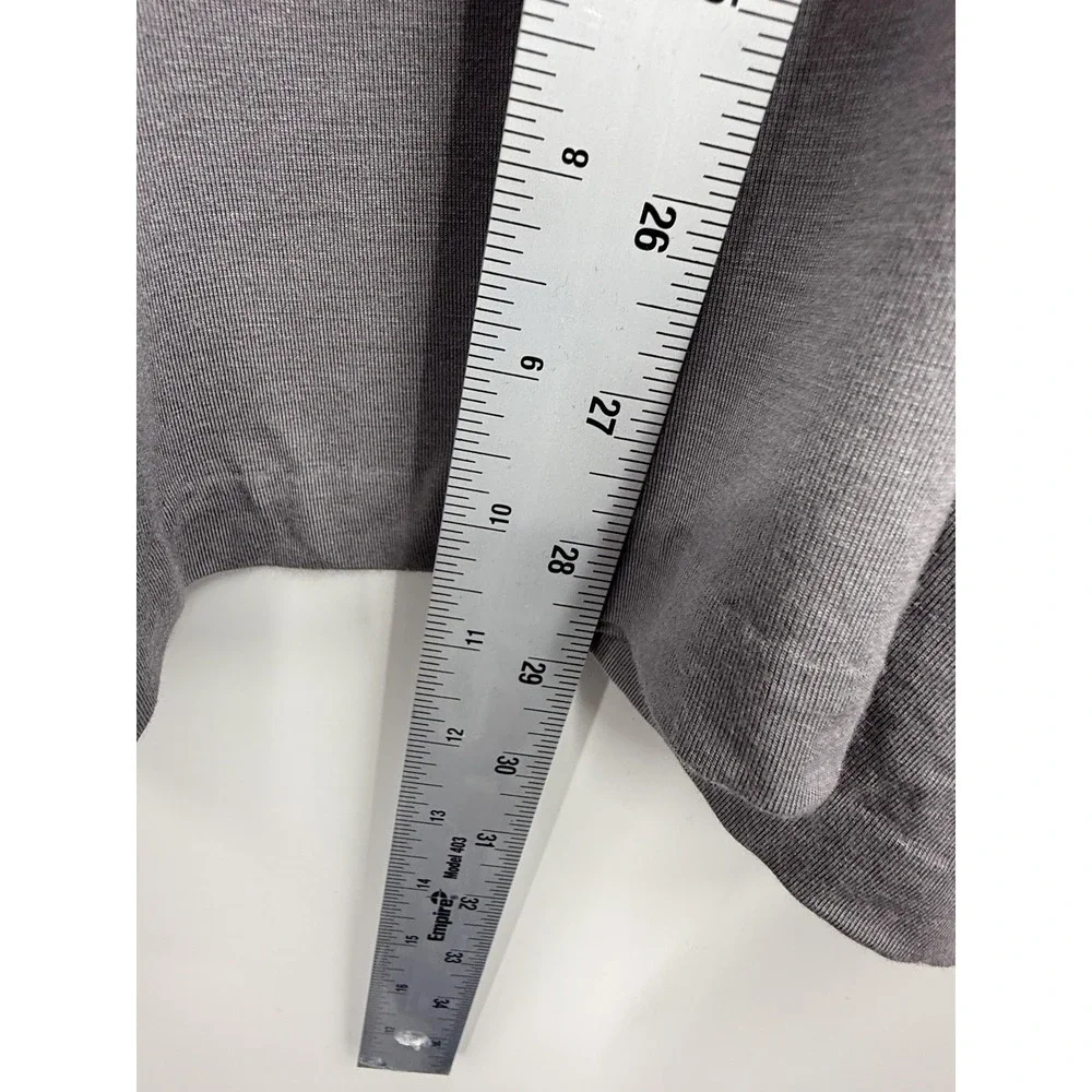 J Crew 365 Gray Cardigan Sweater‎ Drape Collar 2X Modal Blend